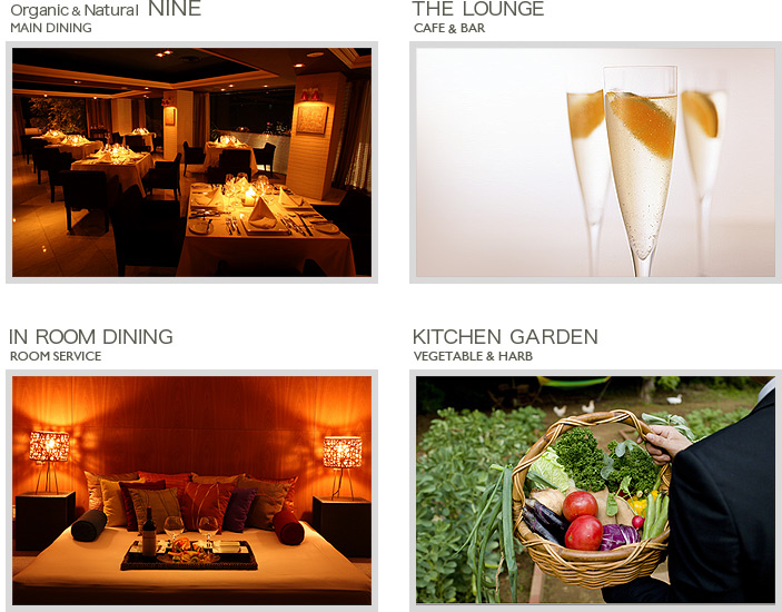 Organic&Natural NINE@THE LOUNGE@IN ROOM DINING@KITCHEN GARDEN