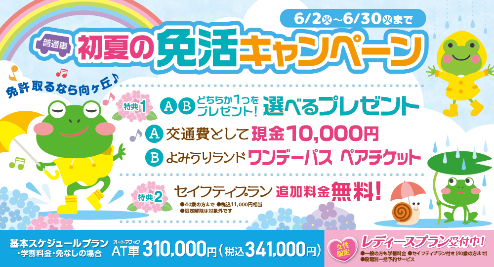 🚗【初夏の免活キャンペーン】開催!🚗