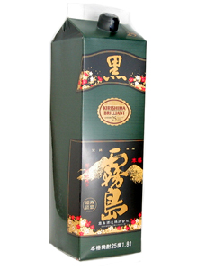 黒霧島 芋焼酎 25度 1800mlパック