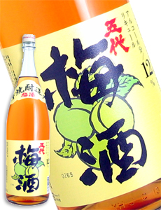 五代梅酒12度 1800ml